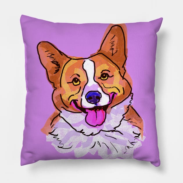 The Pembroke Welsh Corgi Love of My Life Pillow by lalanny