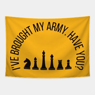 Chess Army - Players Quote Tapestry