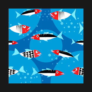 Fish - illustration and pattern for children T-Shirt