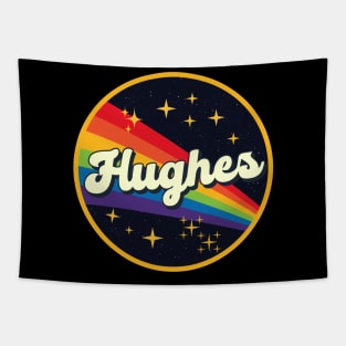 Hughes // Rainbow In Space Vintage Style Tapestry