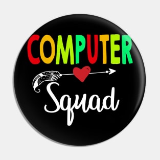 Computer Squad Teacher Back To School Pin