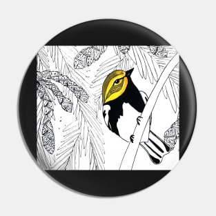 Black-throated Green Warbler Pin