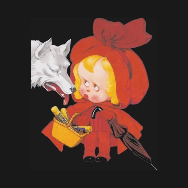 Vintage Red Riding Hood & Big Bad Wolf by VintageArtwork