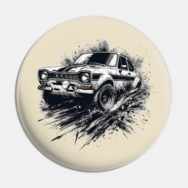 Ford Escort Pin by Vehicles-Art