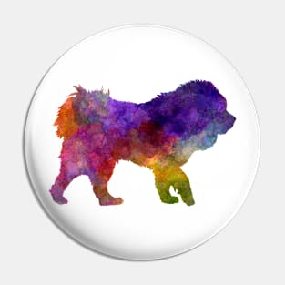 Tibetan Mastiff in watercolor Pin