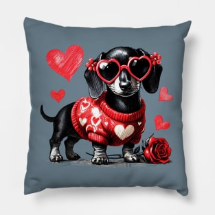 Ready For Love Dachshund Pillow