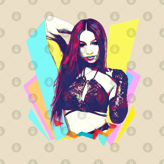 Wpap Pop Art Sasha Banks by Piomio