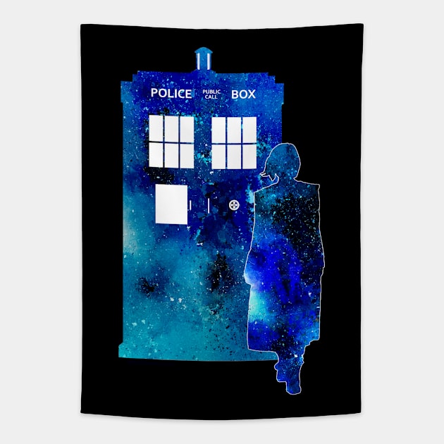 The 13th Doctor with the TARDIS Tapestry by TARDISRepairman