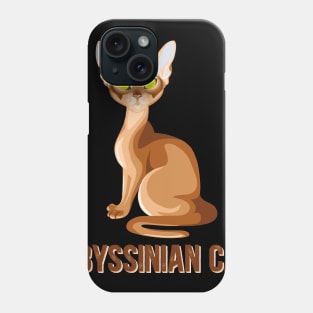 Abyssinian cat - Sketch of the red cat Phone Case