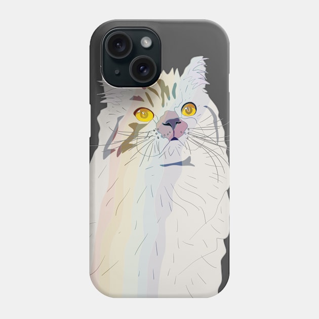 Rainbow Cat Phone Case by MAXLEE