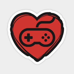 Video Game Controller Heart Magnet