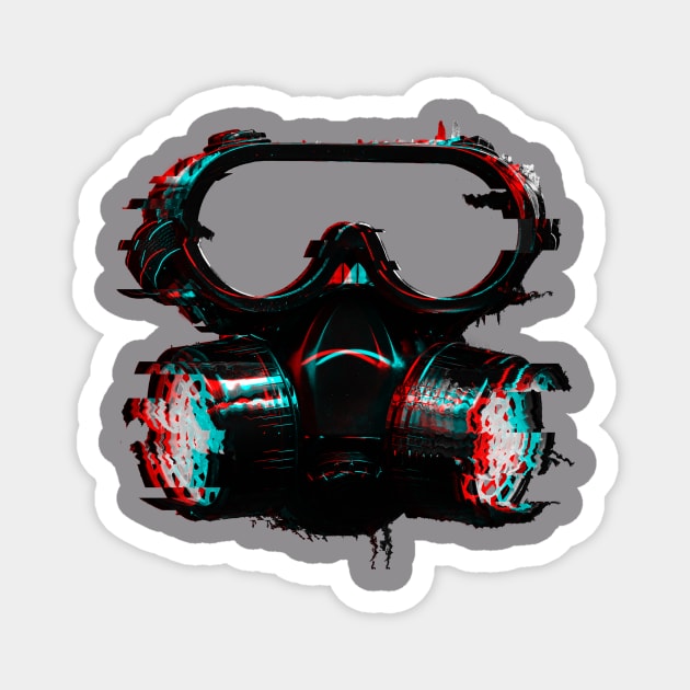 Gas Mask Magnet by smrf