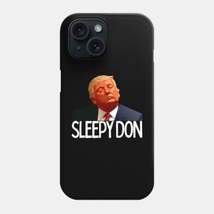 Sleepy Don The Defense Rests Funny Trump Asleep 2024 Phone Case