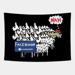 Anti Facebook Tapestry