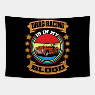 drag racing Tapestry