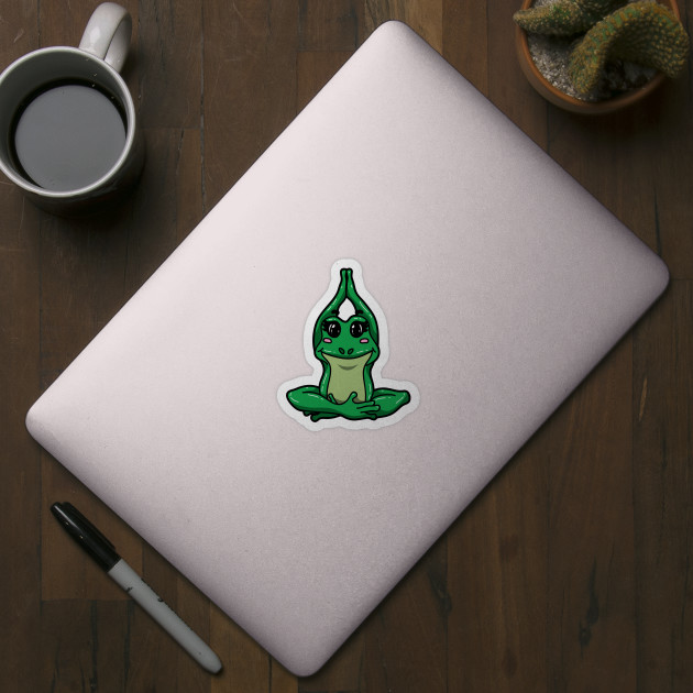 Yoga Frog - Frog Lover - Sticker