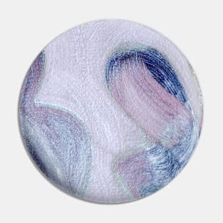 Blue Purple Violet Abstract Art Pin