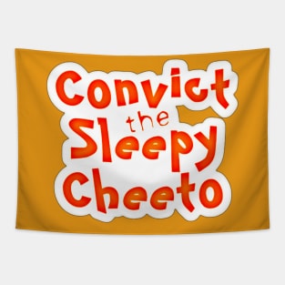 Convict the Sleepy Cheeto - Sticker - Front Tapestry