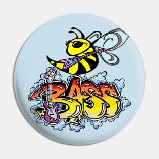 bass,Guitar,bees,bee,honey,rocker by LowEndGraphics Pin