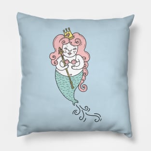 Cute mermaid illustration Pillow