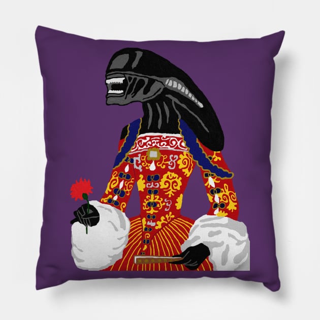 Xenomorph Queen Pillow by DeliciousAmbiguity