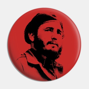 Young Fidel Castro with a Dreamy Look and Beret Pin