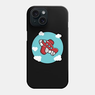 cute red plane Phone Case