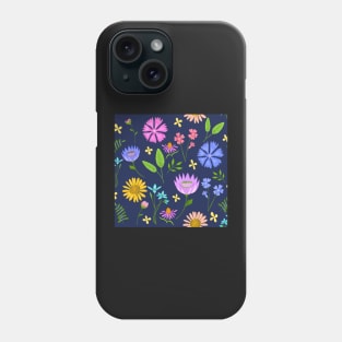 Wild flowers print Phone Case