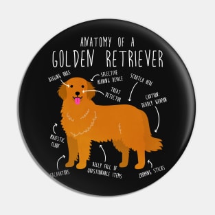 Golden Retriever Anatomy Pin