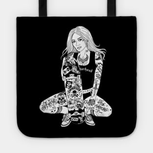 Tattooed Skater Girl Tote