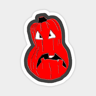 red pumpkin Halloween Magnet