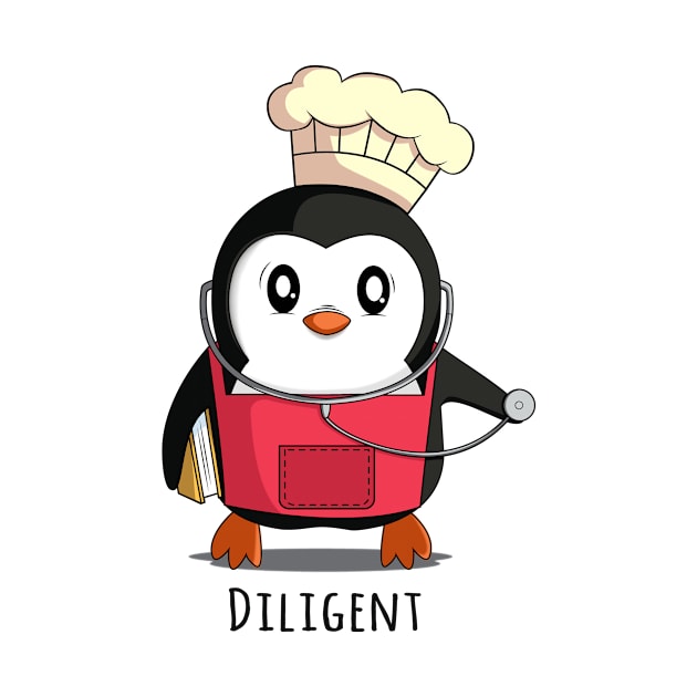 Cute Funny Penguin Diligent by ikhmalrosdi