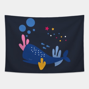 Chill Whale Tapestry