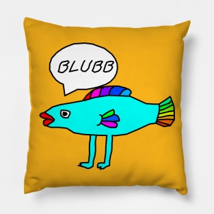 Walking Fish Pillow