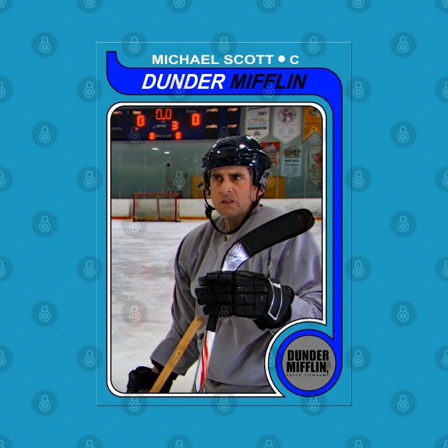 Michael Scott 1979 O-Pee-Chee Hockey Card by ParaholiX