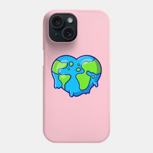 Earth Love Melted Cartoon Phone Case