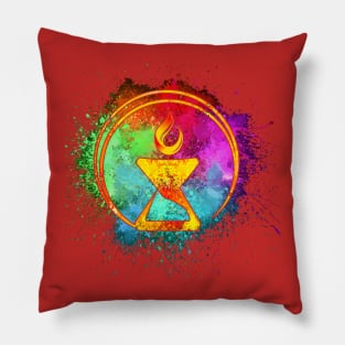 Cosmic Watercolor Chalice Pillow