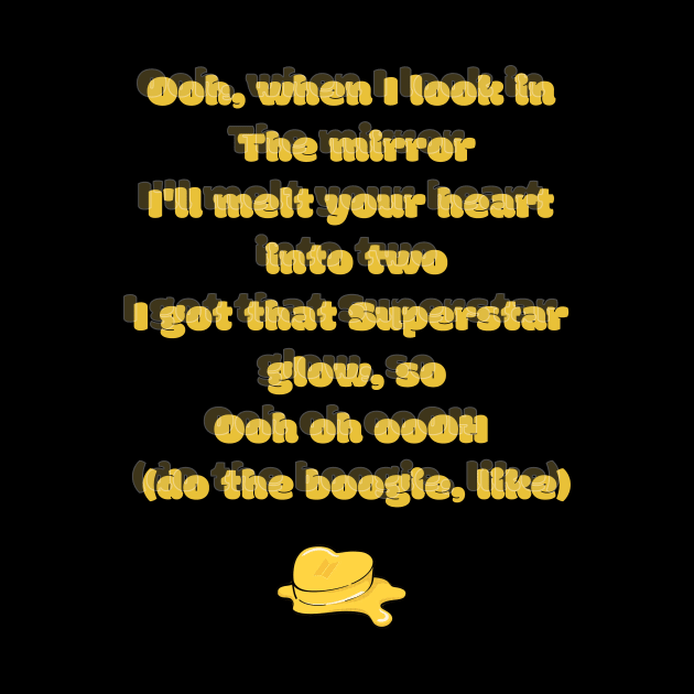 BTS - BUTTER superstar glow lyrics by bixxbite