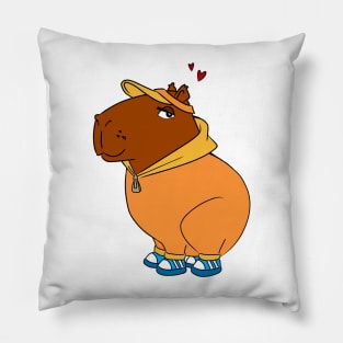 Sporty Capybara Pillow