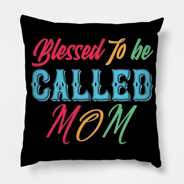 mom,blessed to be called mom Pillow by Design stars 5