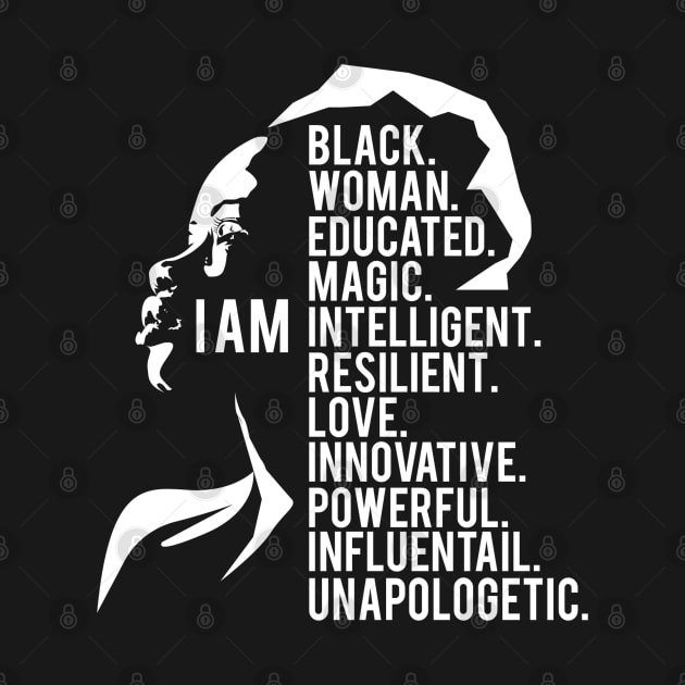 I am a powerful black Woman, black Woman, Black Girl Magic by UrbanLifeApparel