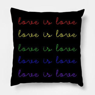 Love is Love LGBTQ Pride Pillow