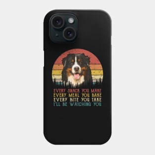 Retro Bernese Mountain Every Snack You Make Every Meal You Bake Phone Case