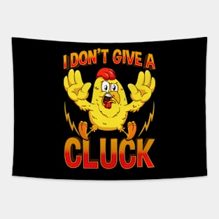 I Dont Give A Cluck Funny Fed Up Chicken Tapestry