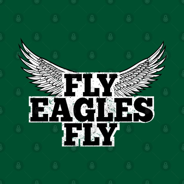 Fly Eagles Fly T-Shirt by JJDezigns