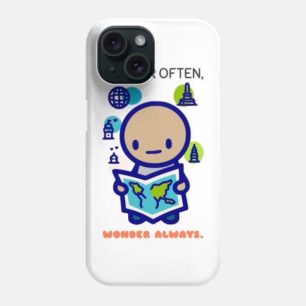 Wander Often Wonder Always Phone Case by AfricanAetherZa