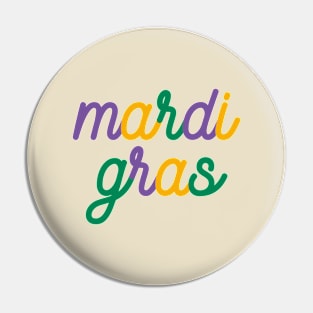 Retro Mardi Gras Pin