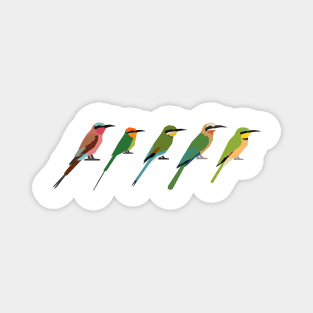 African Bee Eaters Magnet