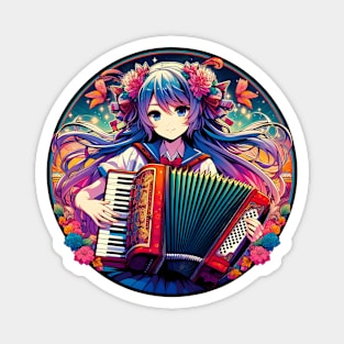 Anime accordion Magnet