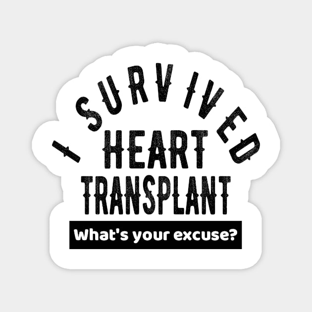 Heart Transplant Survivor Organ Donation Recovery Gift Magnet by OriginalGiftsIdeas